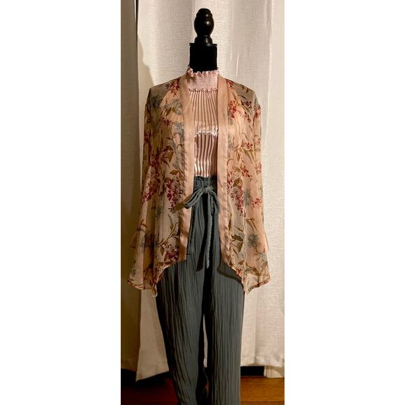 Vince Camuto Floral Duster XS - Picture 5 of 6